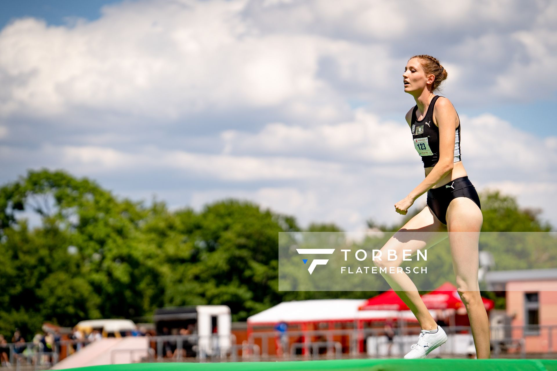 Imke Onnen (Hannover 96) im Hochsprung am 03.07.2022 waehrend den NLV+BLV Leichtathletik-Landesmeisterschaften im Jahnstadion in Goettingen (Tag 1)